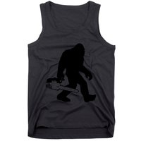 Lumberjack Bigfoot Chainsaw Sasquatch Logger Funny Tank Top