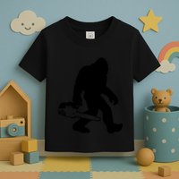 Lumberjack Bigfoot Chainsaw Sasquatch Logger Funny Toddler T-Shirt