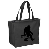 Lumberjack Bigfoot Chainsaw Sasquatch Logger Funny Zip Tote Bag