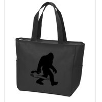 Lumberjack Bigfoot Chainsaw Sasquatch Logger Funny Zip Tote Bag