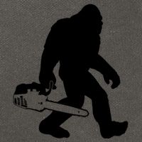 Lumberjack Bigfoot Chainsaw Sasquatch Logger Funny Cotton Canvas Backpack