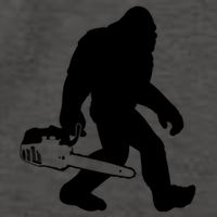 Lumberjack Bigfoot Chainsaw Sasquatch Logger Funny Vector Backpack