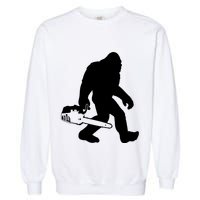Lumberjack Bigfoot Chainsaw Sasquatch Logger Funny Garment-Dyed Sweatshirt