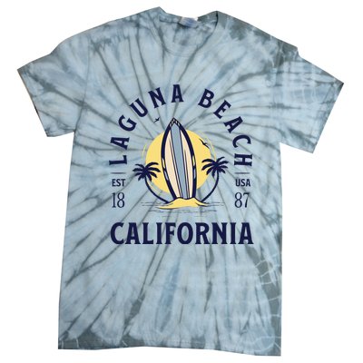 Laguna Beach California Surf Summer Vacation Vintage Tie-Dye T-Shirt