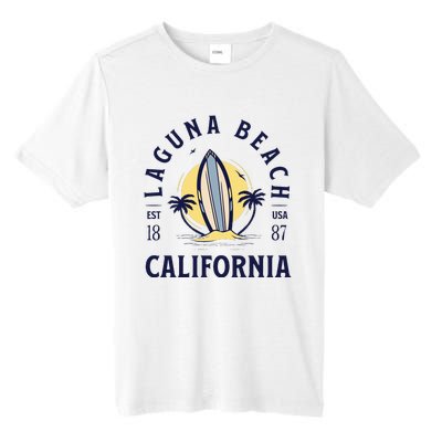 Laguna Beach California Surf Summer Vacation Vintage Tall Fusion ChromaSoft Performance T-Shirt