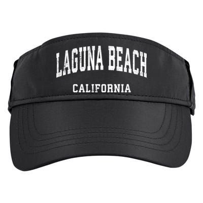 Laguna Beach California Ca Vintage Athletic Sports Design Adult Drive Performance Visor