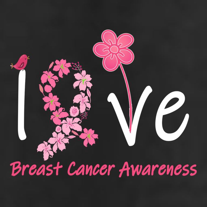 Love Breast Cancer Awareness Flower Ribbon Tumbler
