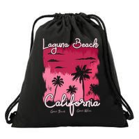 Laguna Beach California Drawstring Bag