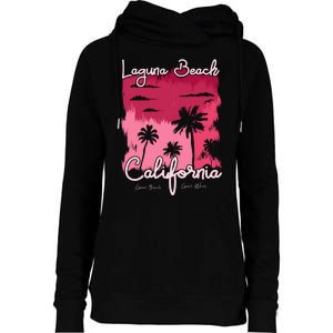 Laguna Beach California Womens Funnel Neck Pullover Hood