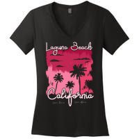 Laguna Beach California Women's V-Neck T-Shirt