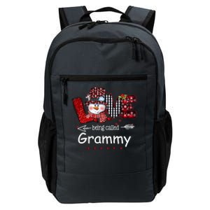 Love Being Called Grammy Snow Christmas Red Plaid Xmas Funny Gift Daily Commute Backpack