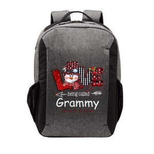 Love Being Called Grammy Snow Christmas Red Plaid Xmas Funny Gift Vector Backpack