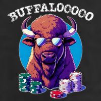 Lucky Buffalo Casino Slot Machine Buffalooooo Gambling 7 Panel Mesh Trucker Snapback Hat