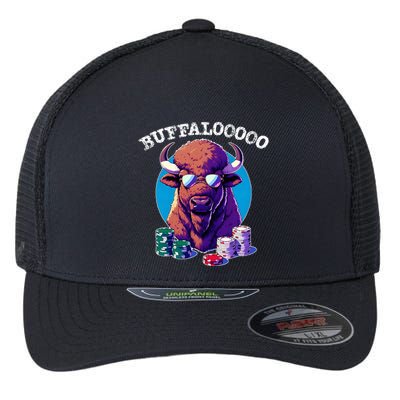 Lucky Buffalo Casino Slot Machine Buffalooooo Gambling Flexfit Unipanel Trucker Cap