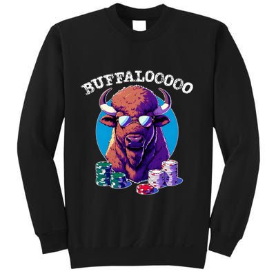 Lucky Buffalo Casino Slot Machine Buffalooooo Gambling Sweatshirt