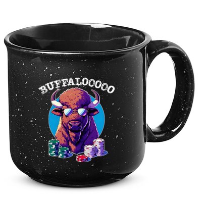 Lucky Buffalo Casino Slot Machine Buffalooooo Gambling 15oz Campfire Ceramic Mug