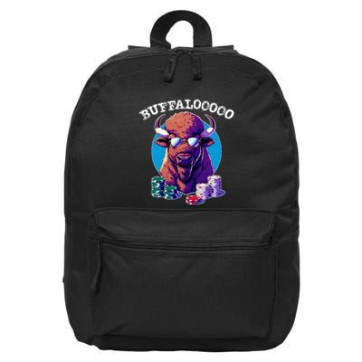 Lucky Buffalo Casino Slot Machine Buffalooooo Gambling 16 in Basic Backpack
