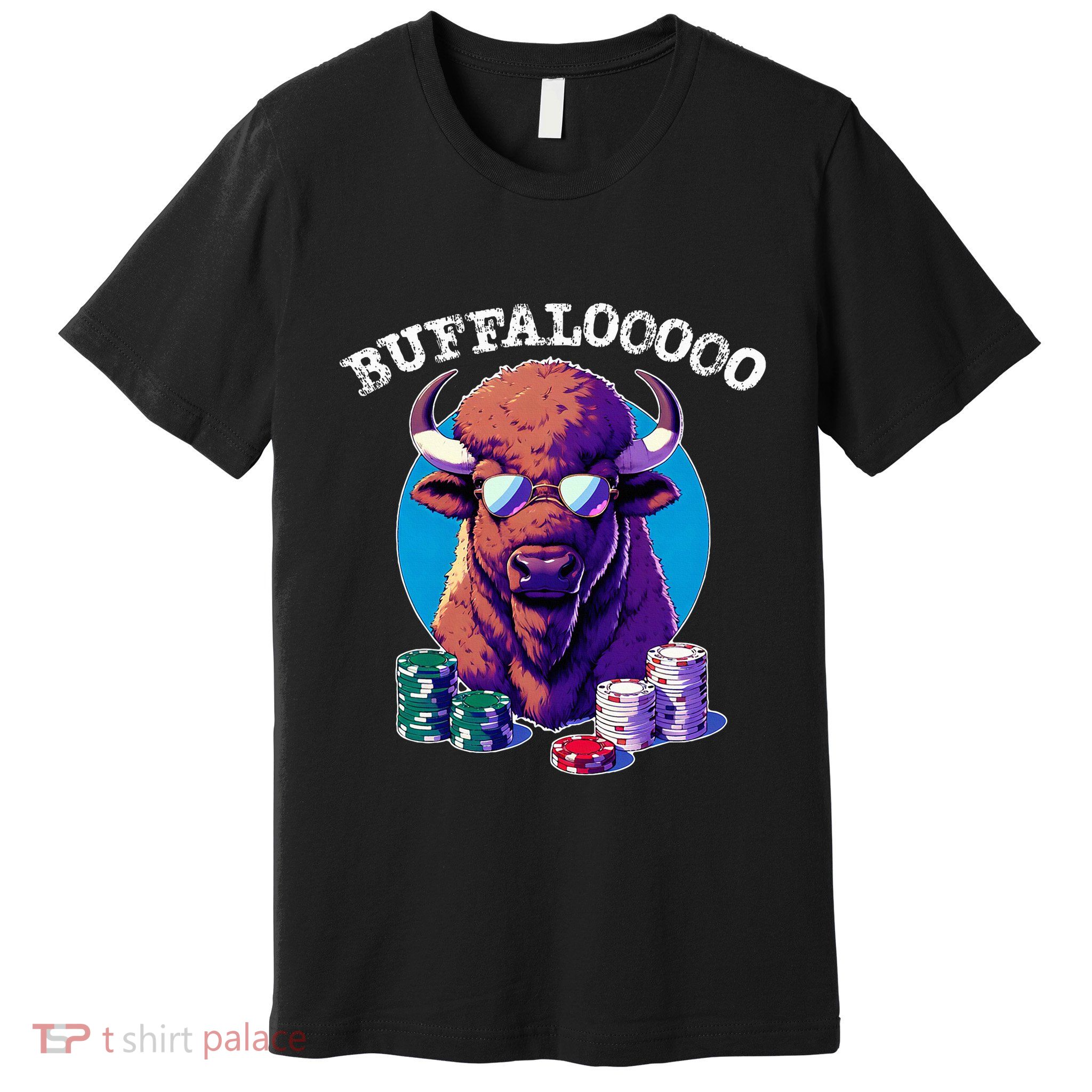 Lucky Buffalo Casino Slot Machine Buffalooooo Gambling Premium T-Shirt