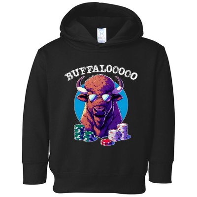 Lucky Buffalo Casino Slot Machine Buffalooooo Gambling Toddler Hoodie