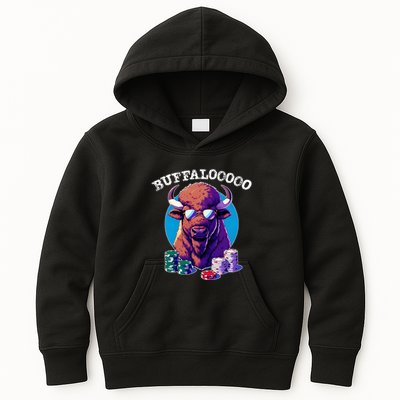 Lucky Buffalo Casino Slot Machine Buffalooooo Gambling Kids Hoodie