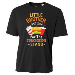 Little Brother Concession Stand Softball Baseball Snacks Cooling Performance Crew T-Shirt