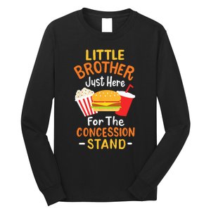 Little Brother Concession Stand Softball Baseball Snacks Long Sleeve Shirt