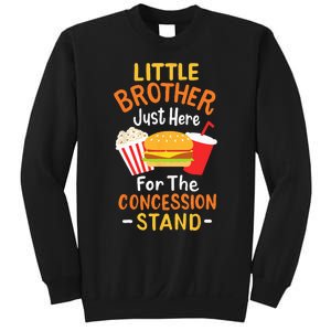 Little Brother Concession Stand Softball Baseball Snacks Sweatshirt