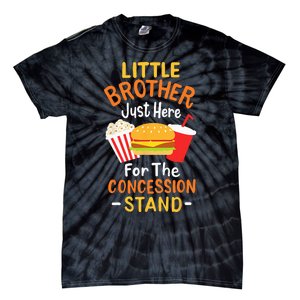 Little Brother Concession Stand Softball Baseball Snacks Tie-Dye T-Shirt