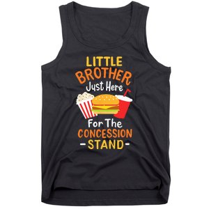 Little Brother Concession Stand Softball Baseball Snacks Tank Top