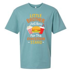 Little Brother Concession Stand Softball Baseball Snacks Sueded Cloud Jersey T-Shirt