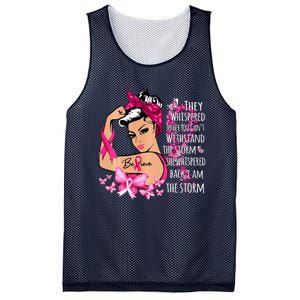 Leapard Breast Cancer Awareness Warrior Support Believe Mesh Reversible Basketball Jersey Tank