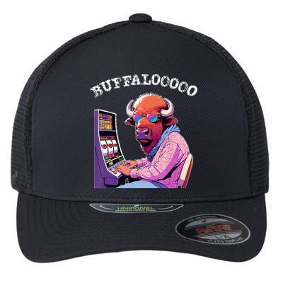 Lucky Buffalo Casino Slot Machine Buffalooooo Gambling Flexfit Unipanel Trucker Cap