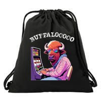 Lucky Buffalo Casino Slot Machine Buffalooooo Gambling Drawstring Bag