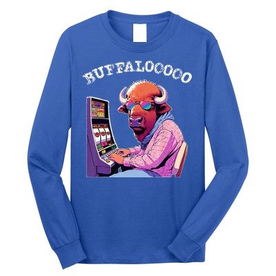 Lucky Buffalo Casino Slot Machine Buffalooooo Gambling Long Sleeve Shirt