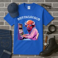 Lucky Buffalo Casino Slot Machine Buffalooooo Gambling Tall T-Shirt