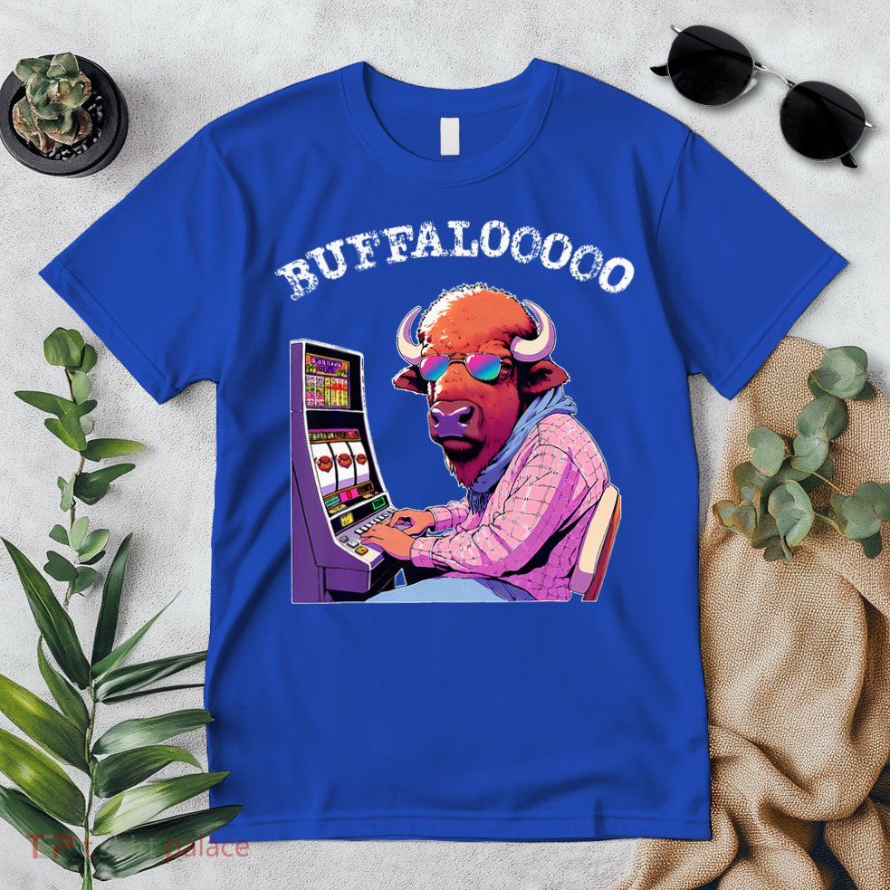 Lucky Buffalo Casino Slot Machine Buffalooooo Gambling Premium T-Shirt