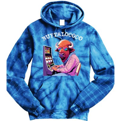 Lucky Buffalo Casino Slot Machine Buffalooooo Gambling Tie Dye Hoodie