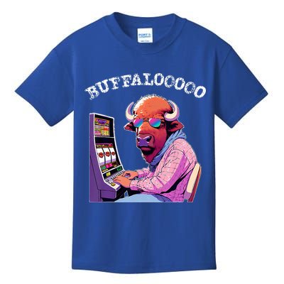 Lucky Buffalo Casino Slot Machine Buffalooooo Gambling Kids T-Shirt