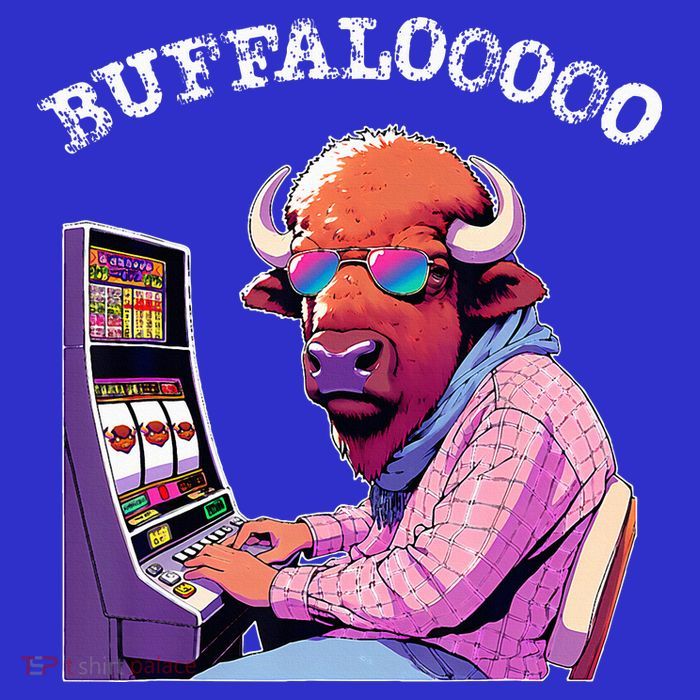 Lucky Buffalo Casino Slot Machine Buffalooooo Gambling Kids T-Shirt