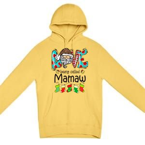 Love Being Called Mamaw Santa Claus Funny Christmas Funny Gift Premium Pullover Hoodie