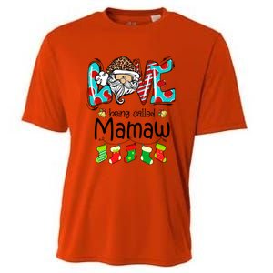 Love Being Called Mamaw Santa Claus Funny Christmas Funny Gift Cooling Performance Crew T-Shirt