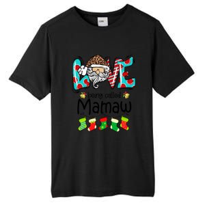 Love Being Called Mamaw Santa Claus Funny Christmas Funny Gift Tall Fusion ChromaSoft Performance T-Shirt