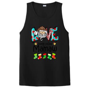 Love Being Called Mamaw Santa Claus Funny Christmas Funny Gift PosiCharge Competitor Tank