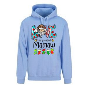 Love Being Called Mamaw Santa Claus Funny Christmas Funny Gift Unisex Surf Hoodie