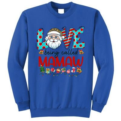 Love Being Called Mamaw Santa Claus Family Christmas Cute Gift Sweatshirt