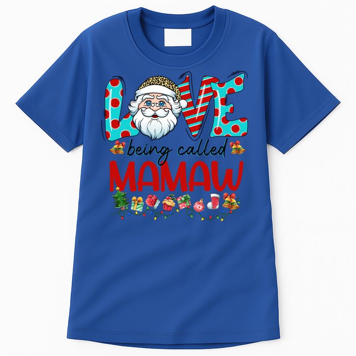 Love Being Called Mamaw Santa Claus Family Christmas Cute Gift Tall T-Shirt