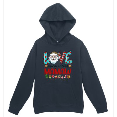 Love Being Called Mamaw Santa Claus Family Christmas Cute Gift Urban Pullover Hoodie