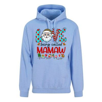 Love Being Called Mamaw Santa Claus Family Christmas Cute Gift Unisex Surf Hoodie