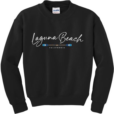 Laguna Beach California Oars Kids Sweatshirt