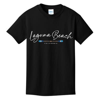 Laguna Beach California Oars Kids T-Shirt